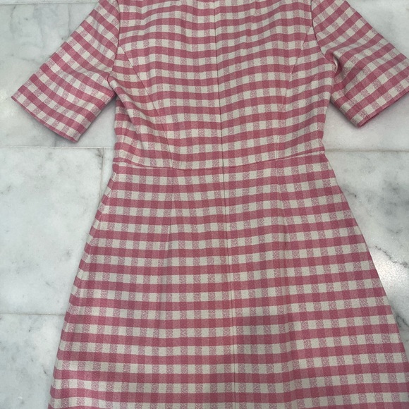 J Crew pink and white gingham dress NWT - Picture 3 of 3